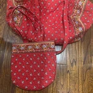 Vera Bradley large duffle bag and tote